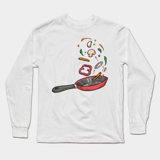 Pan with Vegetables Long Sleeve T-Shirt